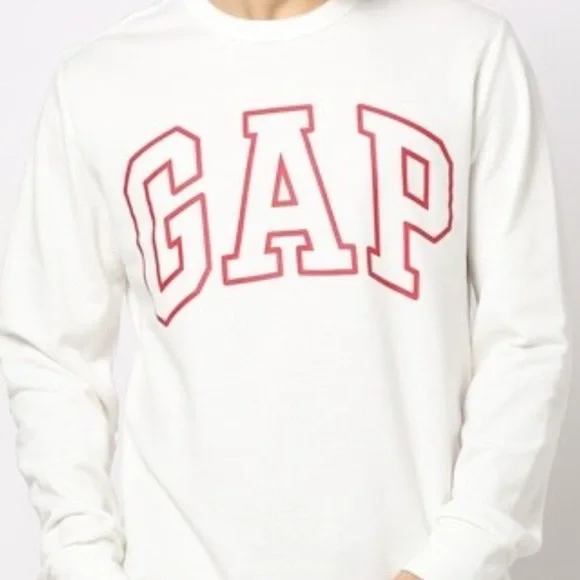 GAP red varsity letter white sweatshirt - Picture 1 of 5